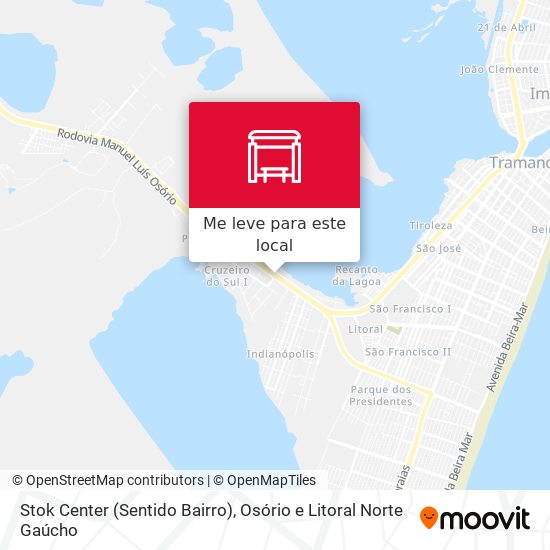 Stok Center (Sentido Bairro) mapa