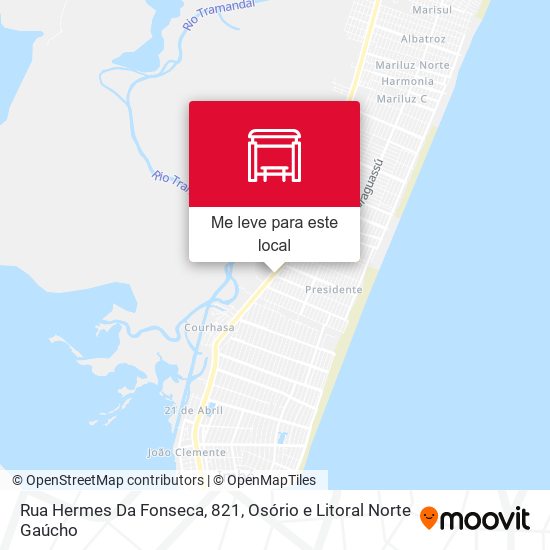 Rua Hermes Da Fonseca, 821 mapa