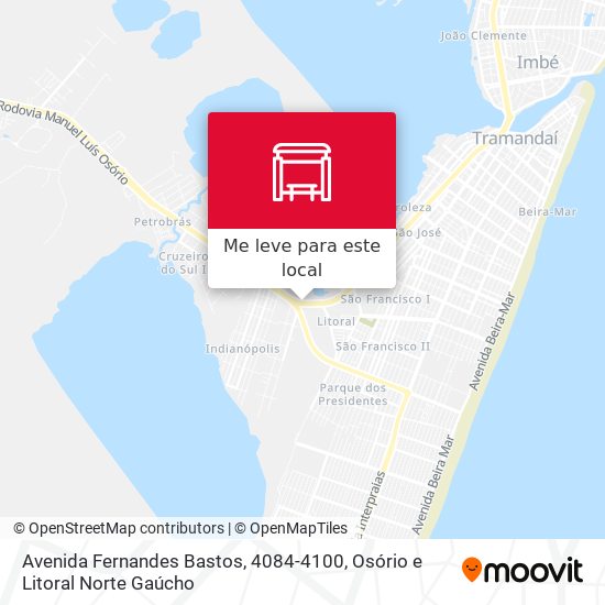 Avenida Fernandes Bastos, 4084-4100 mapa