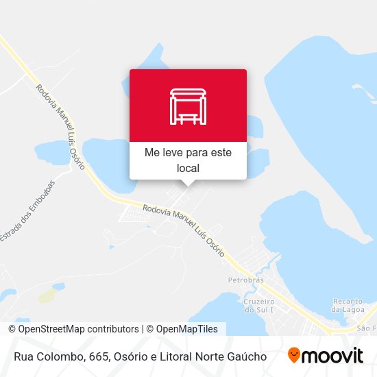 Rua Colombo, 665 mapa