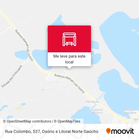 Rua Colombo, 537 mapa