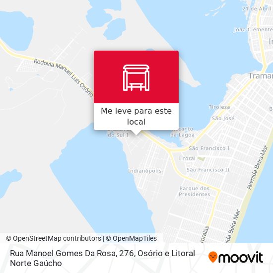 Rua Manoel Gomes Da Rosa, 276 mapa