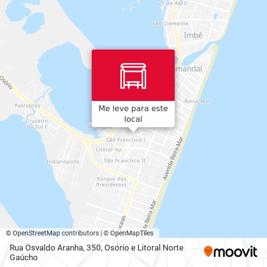 Rua Osvaldo Aranha, 350 mapa