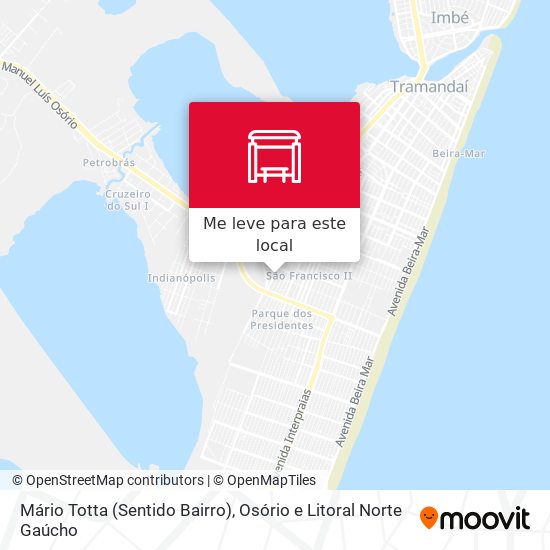 Mário Totta (Sentido Bairro) mapa