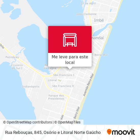 Rua Rebouças, 845 mapa