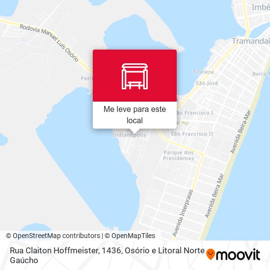 Rua Claiton Hoffmeister, 1436 mapa