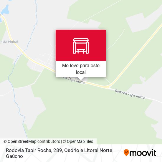 Rodovia Tapir Rocha, 289 mapa