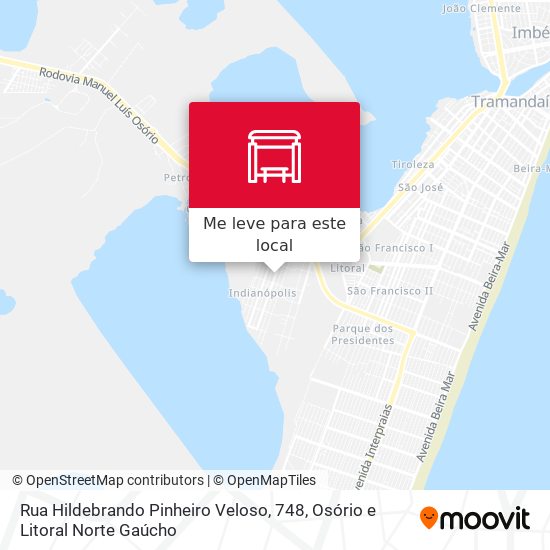 Rua Hildebrando Pinheiro Veloso, 748 mapa