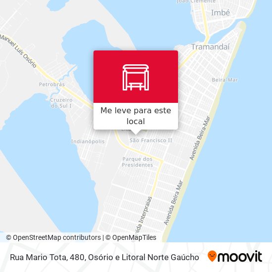 Rua Mario Tota, 480 mapa