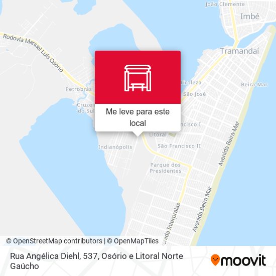 Rua Angélica Diehl, 537 mapa