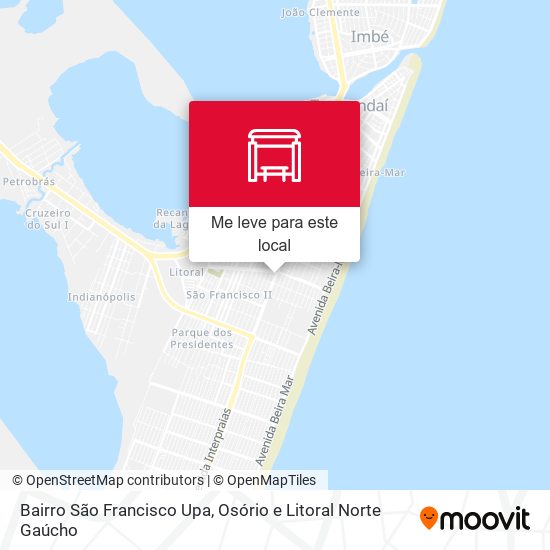 Bairro São Francisco Upa mapa