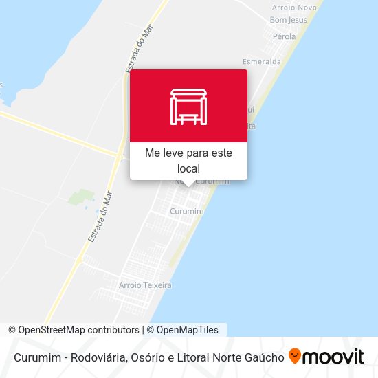 Curumim - Rodoviária mapa