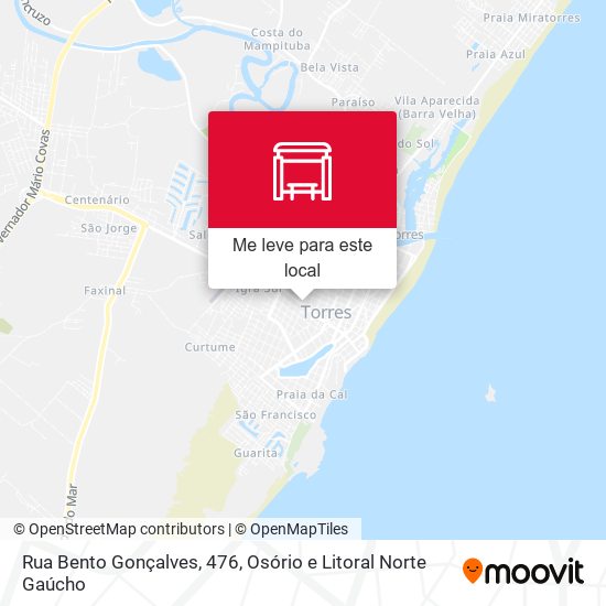 Rua Bento Gonçalves, 476 mapa