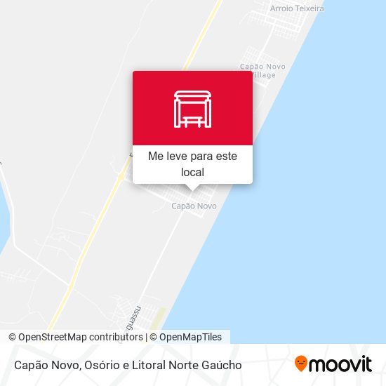 Capão Novo mapa