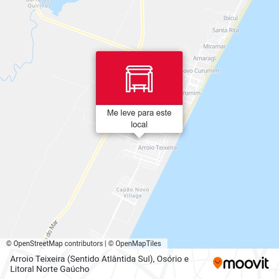 Arroio Teixeira (Sentido Atlântida Sul) mapa