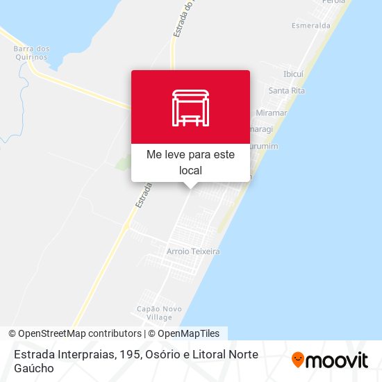 Estrada Interpraias, 195 mapa