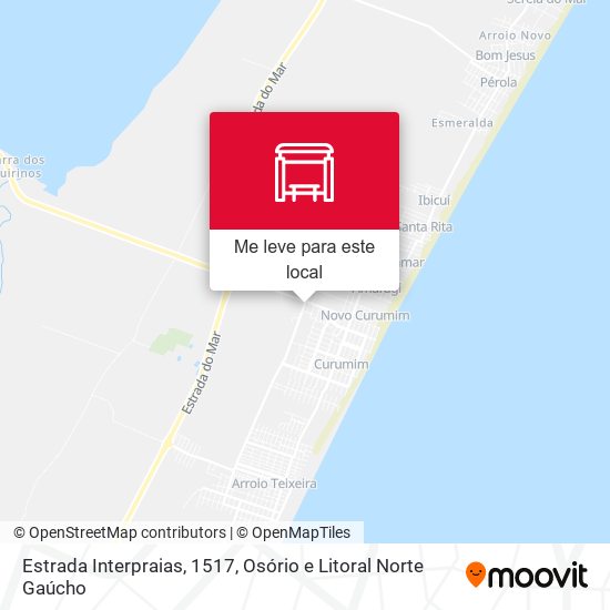 Estrada Interpraias, 1517 mapa