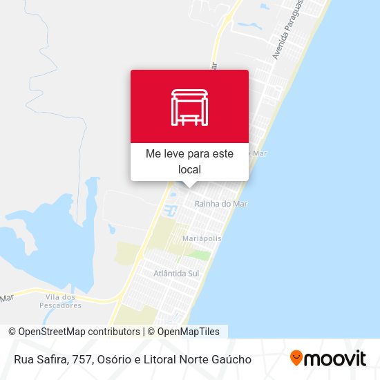 Rua Safira, 757 mapa