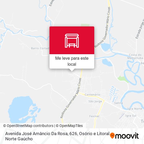 Avenida José Amâncio Da Rosa, 626 mapa