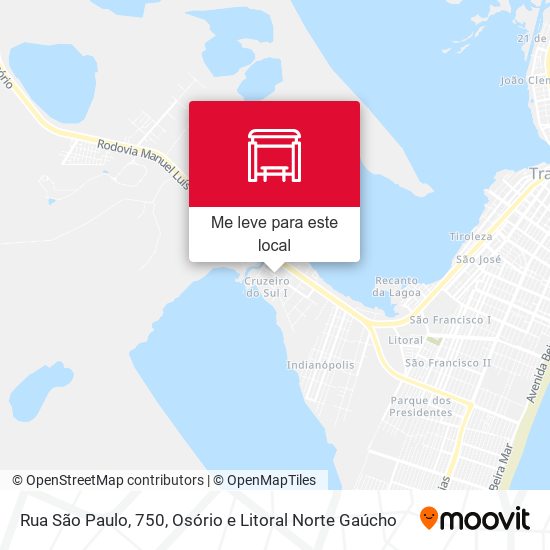 Rua São Paulo, 750 mapa