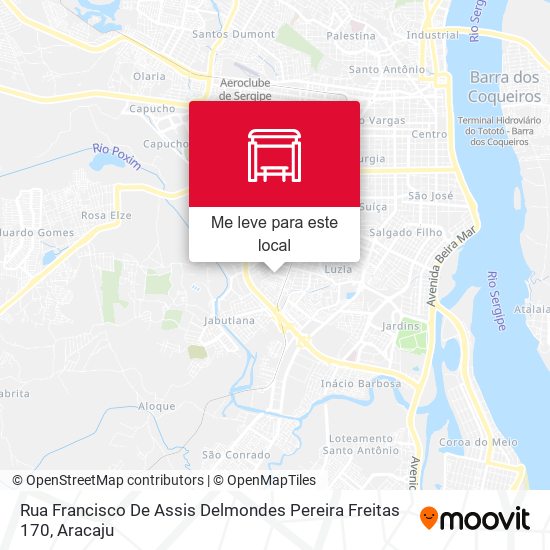 Rua Francisco De Assis Delmondes Pereira Freitas 170 mapa