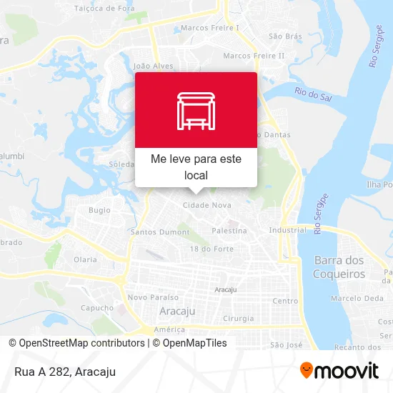 Rua A 282 mapa
