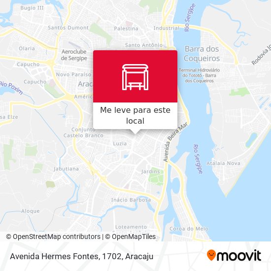 Avenida Hermes Fontes, 1702 mapa