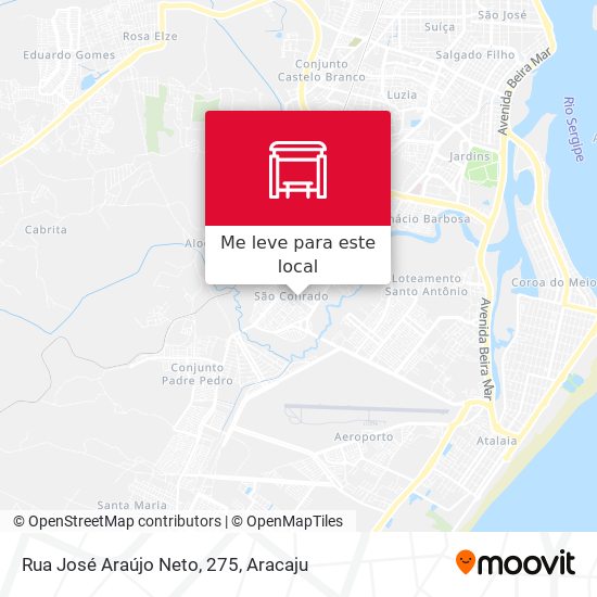 Rua José Araújo Neto, 275 mapa