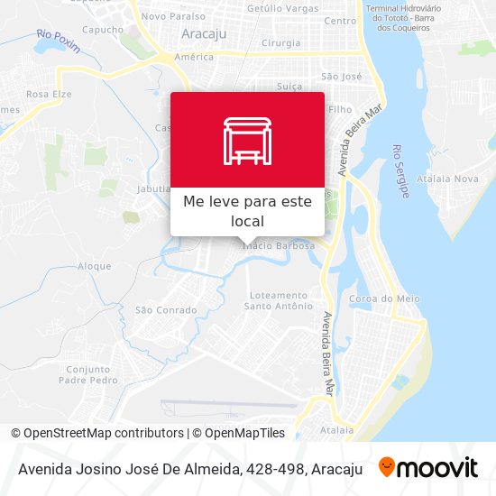 Avenida Josino José De Almeida, 428-498 mapa
