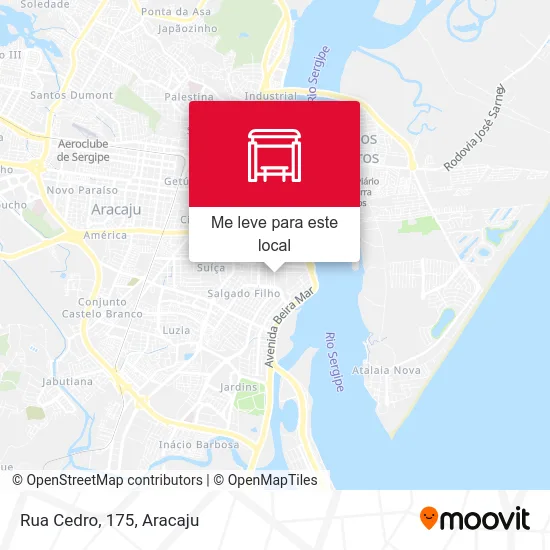 Rua Cedro, 175 mapa