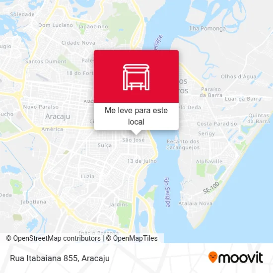 Rua Itabaiana 855 mapa