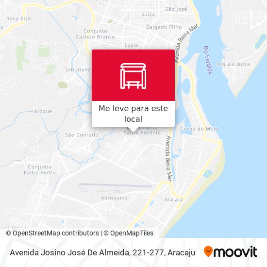 Avenida Josino José De Almeida, 221-277 mapa