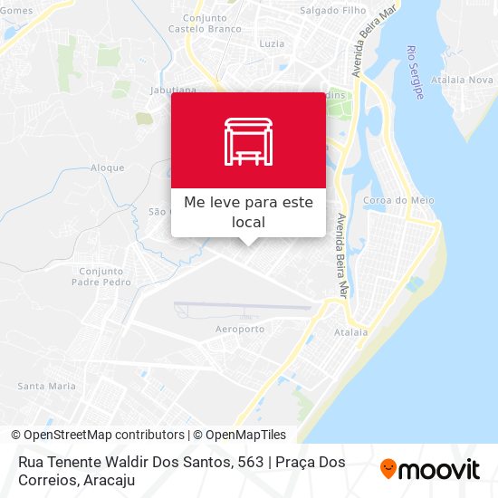 Rua Tenente Waldir Dos Santos, 563 | Praça Dos Correios mapa