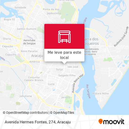 Avenida Hermes Fontes, 274 mapa