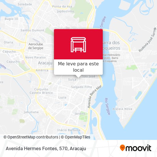 Avenida Hermes Fontes, 570 mapa