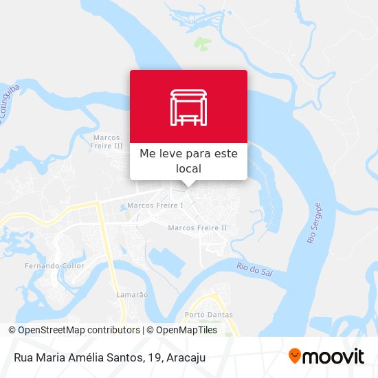 Rua Maria Amélia Santos, 19 mapa