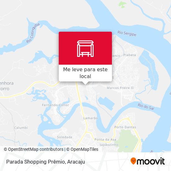 Parada  Shopping Prêmio mapa