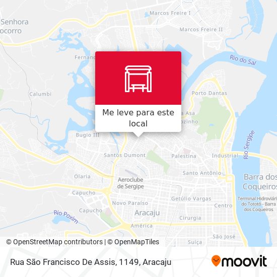 Rua São Francisco De Assis, 1149 mapa