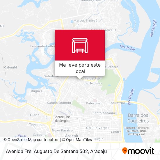 Avenida Frei Augusto De Santana 502 mapa