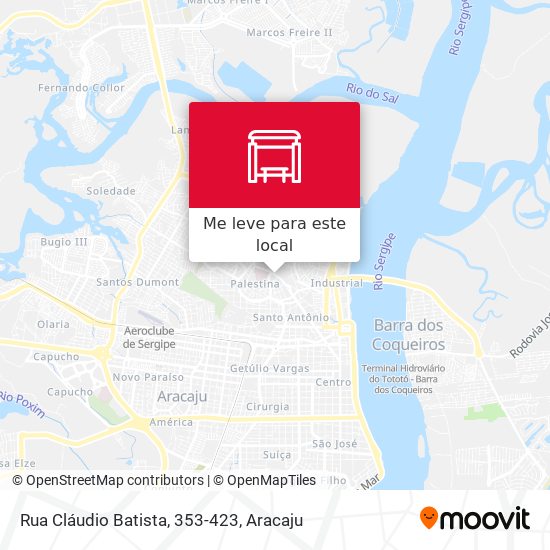 Rua Cláudio Batista, 353-423 mapa