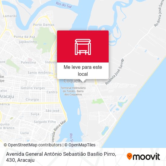 Avenida General Antônio Sebastião Basílio Pirro, 430 mapa