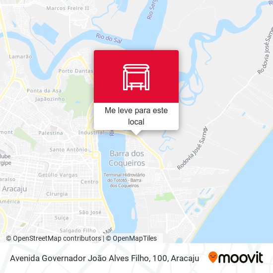 Avenida Governador João Alves Filho, 100 mapa