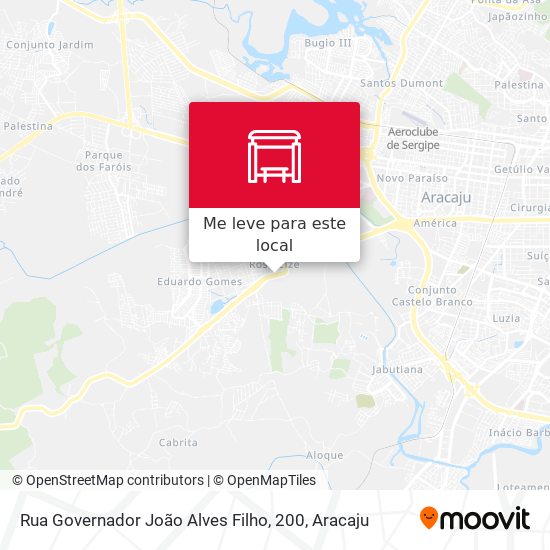 Rua Governador João Alves Filho, 200 mapa