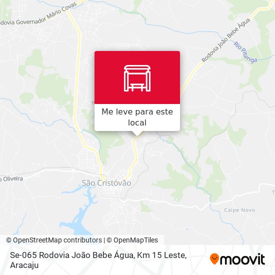 Se-065 Rodovia João Bebe Água, Km 15 Leste mapa