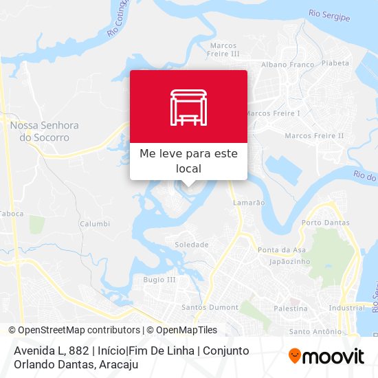 Avenida L, 882 | Início|Fim De Linha | Conjunto Orlando Dantas mapa