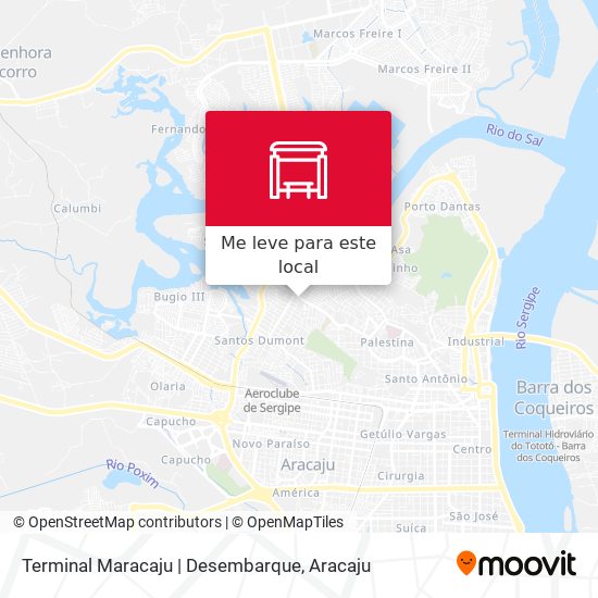 Terminal Maracaju | Desembarque mapa