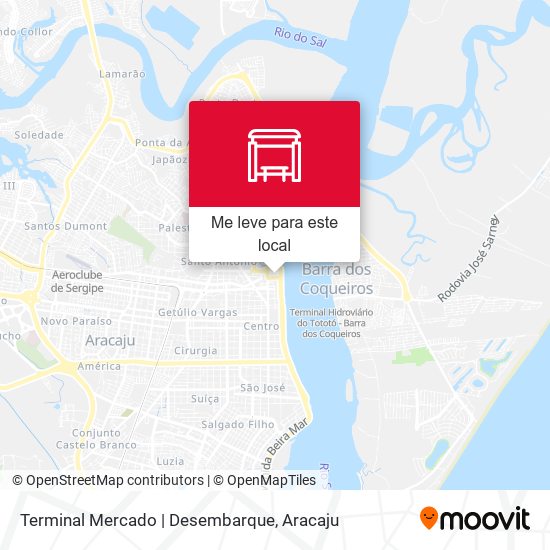 Terminal Mercado | Desembarque mapa