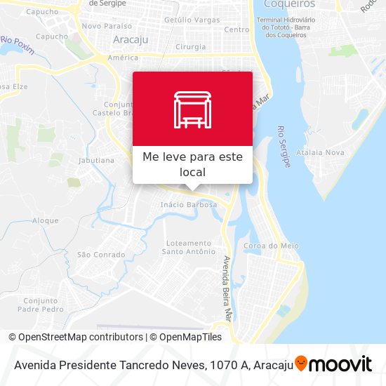 Avenida Presidente Tancredo Neves, 1070 A mapa
