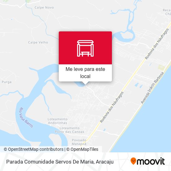 Parada Comunidade Servos De Maria mapa