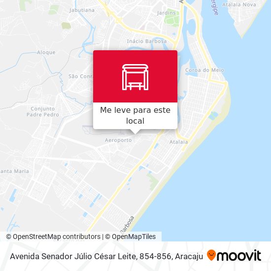 Avenida Senador Júlio César Leite, 854-856 mapa